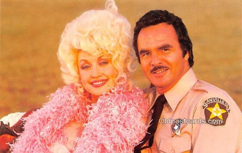 Dolly Parton & Burt Reynolds Movie Star Actor Actress Film Star Postcard, Old...