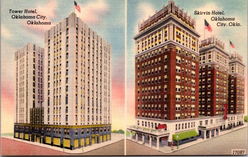 Linen PC Tower Hotel and Skirvin Hotel in Oklahoma City, Oklahoma