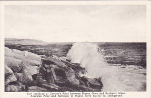Massachusetts Rockport Surf Breaking At Chesters Point Between Pigeon Cove an...
