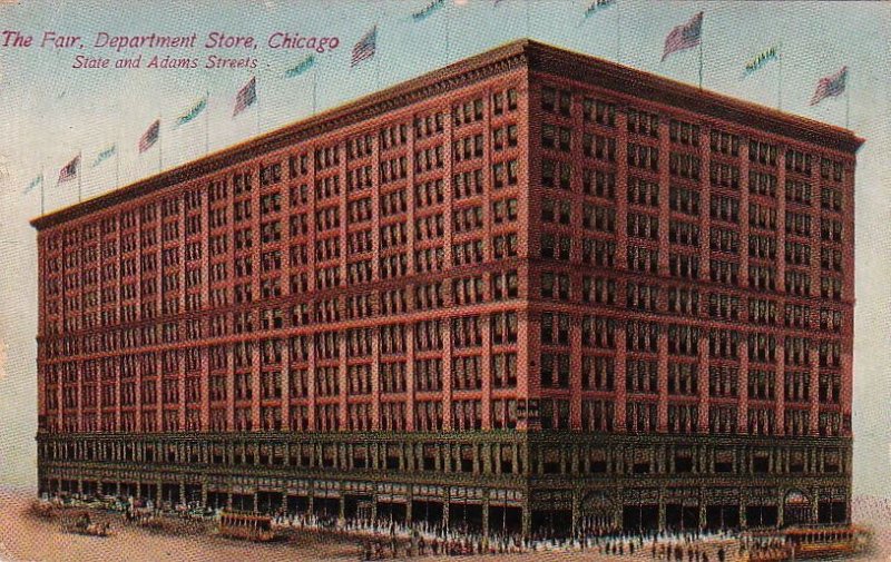 Postcard The Fair Department Store Chicago IL 1911