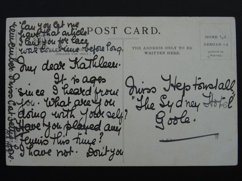 Yorkshire Staithes AN OLD FISHWIFE artist JOTTER c1905 Postcard by Misch & Stock