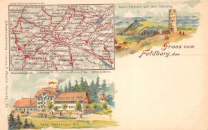 Feldberg Germany Hotel Feldberger Hof Gruss aus vom Vintage Postcard AA68468