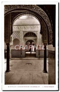 Old Postcard Sevilla Alcazar Patio De Las Doncellas