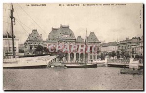 Le Havre - The Theater saw Basin - Old Postcard