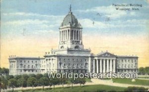 Parliament Buildings Winnipeg Canada 1919 