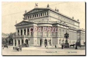 Old Postcard Frankfurt Main Das Opernhaus