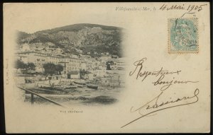 Villefranche sur Mer. Vue generale. France. 1905 undivided back postcard