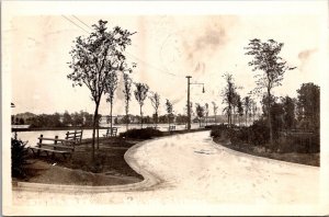 Real Photo Postcard Sylvan Park in Moline, Illinois