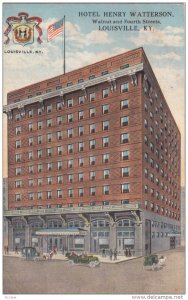 LOUISVILLE, Kentucky, 1900-1910s; Hotel Henry Watterson