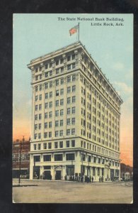 LITTLE ROCK ARKANSAS THE STATE NATIONAL BANK BUILDING DOWNTOWN POSTCARD