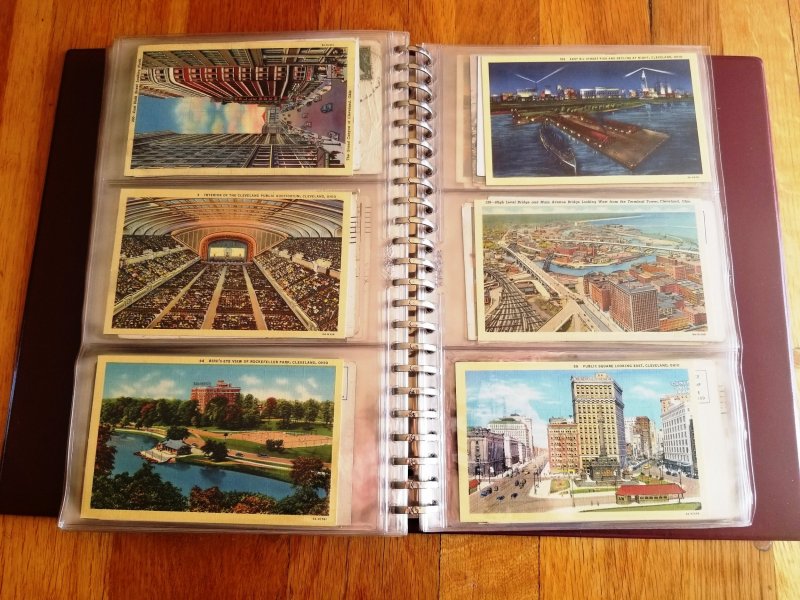 180 Vintage Post Cards in Post Card Album #2