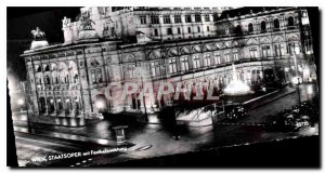 Postcard Modern Vienna Staatsoper began Festbeleuchtung