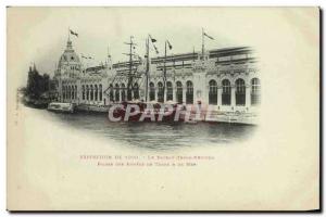 Postcard Old fishing boat Paris 1900 Exhibition Boat Earth Neuvien Palace of ...