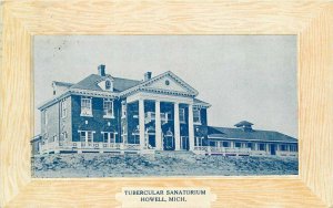 Howell Michigan Tubercular Sanatorium 1909 Postcard 6238