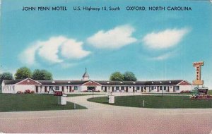 North Carolina Oxford John Penn Motel