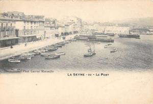 Marseille France Port Scene Birdseye View Antique Postcard K71177