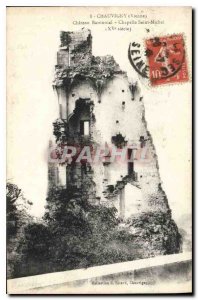 Postcard Old Vienna Chauvigny Baronial Castle Chapelle Saint Michel XV century