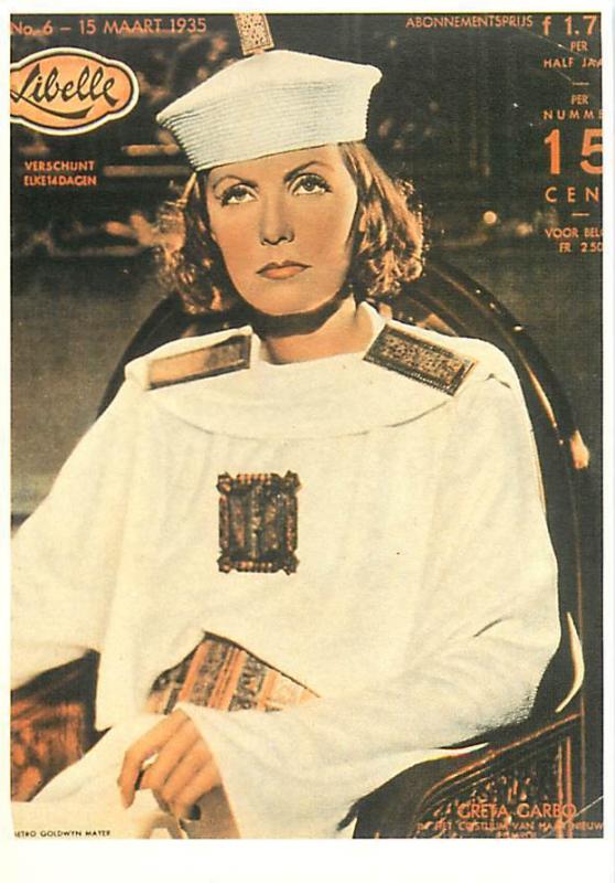 Postcard of Greta Garbo on a 1935 German Magazine