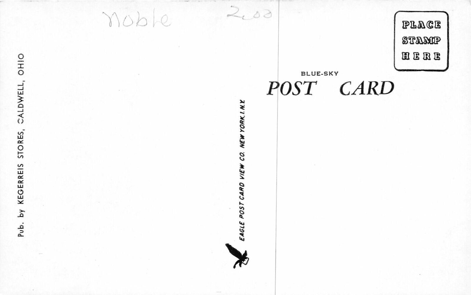 J22/ Caldwell Ohio Postcard c1940s Public School Building 224 United