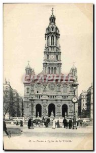 Paris Postcard Ancient Church of the Trinity