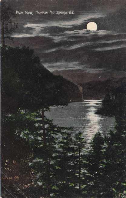 River View at Night - Harrison Hot Springs BC, British Columbia, Canada - DB