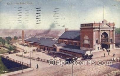 Union Depot, Omaha, NE, Nebraska, USA Train Railroad Station Depot 1907 pin h...