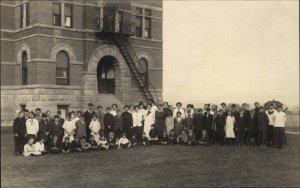 Helena MT Montana Deaconess School c1910 Real Photo Postcard