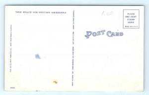 Postcard FL West Palm Beach Service Men's Center Vintage Linen E20