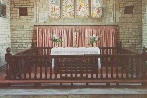 St Andrews Village Church Unique Antique Altar Rails Lyddington Rutland Postcard