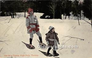 Out for a Tramp, High Park Toronto Misc Sports Postcard