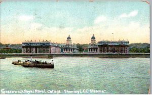 Greenwich, London - England - Greenwich Royal Naval College showing LLC Steamer