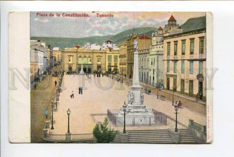 424452 Spain Canary Islands Tenerife Constitution Square Vintage postcard