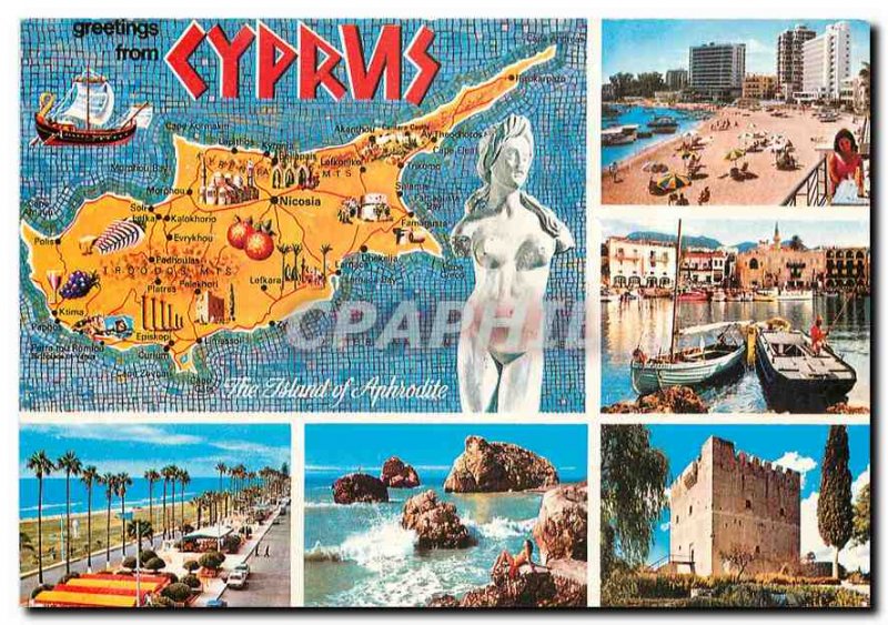 Postcard Modern Cyprus The Island of Aphrodite