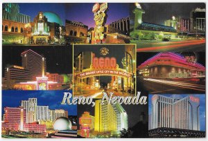 Split View of Reno Nevada The Biggest Little City in the World 4 by 6