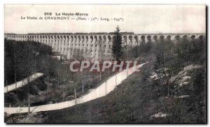 Old Postcard The Haunt Marne Viaduct Chaumont Train