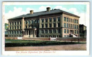 SAN FRANCISCO, CA ~ MISSION HIGH SCHOOL c1910s R Behrendt #105  Postcard