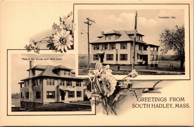 Postcard Croysdale Inn in South Hadley, Massachusetts~137483