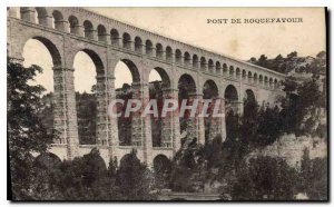 Postcard Old Bridge Roquefavour