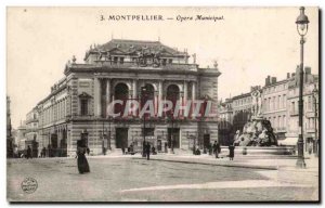 Old Postcard Municipal Opera Montpellier