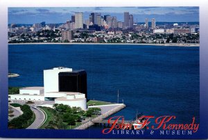 Massachusetts Boston Skyline and The John F Kennedy Museum & Library