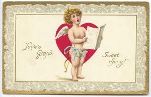 Raphael Tuck Love's Grand Valentine Cupids Poem Postcard 6