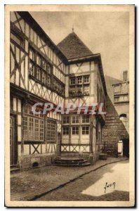 Old Postcard Amiens Somme Passage Gossart home Blanc Pignon