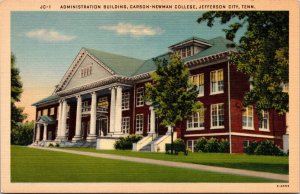 Vtg 1930s Carson Newman College Building Jefferson City Tennessee TN Postcard