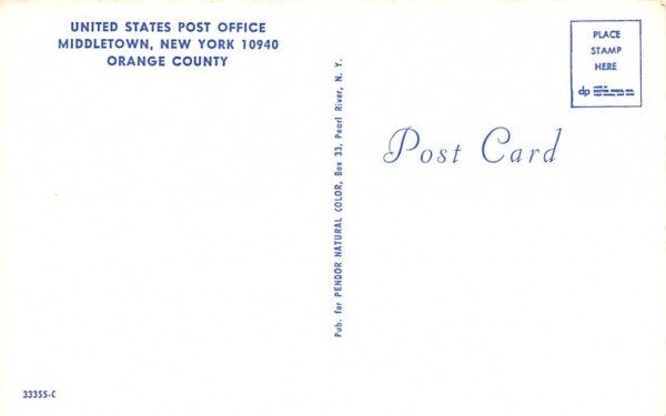 US Post Office in Middletown, New York