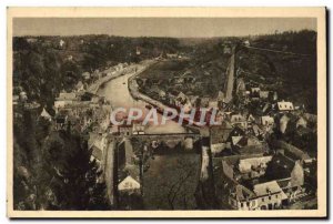 Old Postcard The Banks Of The Rance Dinan Vue Generale