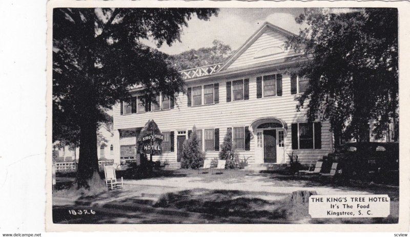 The King's Tree Hotel, KINGSTREE , South Carolina, PU 1941