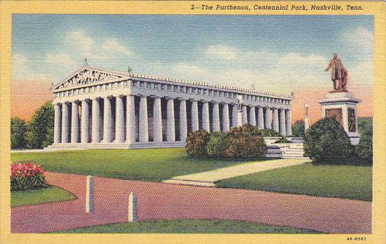 Tennessee Nashville The Panthenon Centennial Park Curteich