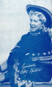 Arcade Card; Blonde Bombshell Betty Hutton as Western Cowgirl, Actress & Singer