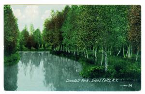 South Glens Falls to Gloversville, New York 1915 used Postcard, Crandall Park