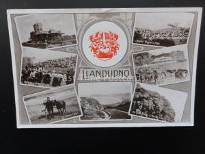 North Wales LLANDUDNO & CREST 7 Image Multiview c1908 RP by Raphael Tuck 5197